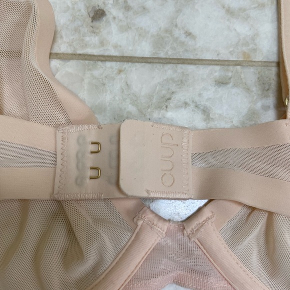 Cuup Mesh Plunge Bra in Blush - Picture 9 of 10